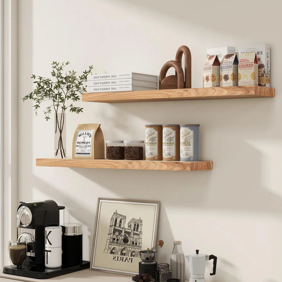 Desseray 2-Piece Reclaimed Elm Floating Shelves